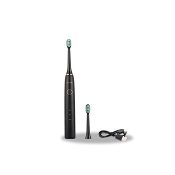 Blokker Hyundai Electronics - Oplaadbare elektrische tandenborstel - Wave - Zwart met roségoud aanbieding