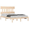 vidaXL Bedframe massief hout 140x190 cm