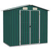 vidaXL Tuinschuur 205x129x183 cm gegalvaniseerd staal groen