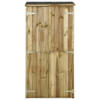 The Living Store Houten Opslagschuur - Grenenhout - 85 x 48 x 177 cm - Waterdicht dak