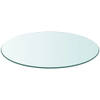 The Living Store Tafelblad - Gehard glas - 500 mm diameter - 8 mm dikte