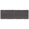 vidaXL Tafelblad natuurlijke rand 180x60x(2-6)cm eikenhout donkerbruin