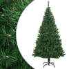 vidaXL Kunstkerstboom met dikke takken 240 cm PVC groen