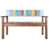 The Living Store Vintage Houten Bank - 115 x 51 x 80 cm - Massief Gerecycled Hout