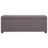 The Living Store Opbergbankje - Polyester - 116 x 38 x 43 cm - Taupe