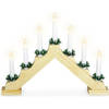 Christmas Decoration kaarsenbrugA goud - 41 x 5 x 31 cm - hout - kerstverlichting figuur