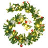 vidaXL Kerstslinger met LED-lampjes 2,7 m PVC groen