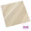 vidaXL Vloerplanken 20 st zelfklevend 1,86 m?? PVC gestreept beige