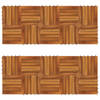 Terrastegels verticaal patroon 30 x 30 cm Acacia set van 20