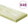 vidaXL Terrasplanken 48 st 5,76 m² 1 m massief grenenhout