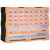 vidaXL Organiser met 38 lades 52x16x37,5 cm