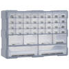 vidaXL Organiser met 40 lades 52x16x37,5 cm