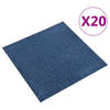 vidaXL Tapijttegels 20 st 5 m?? 50x50 cm donkerblauw