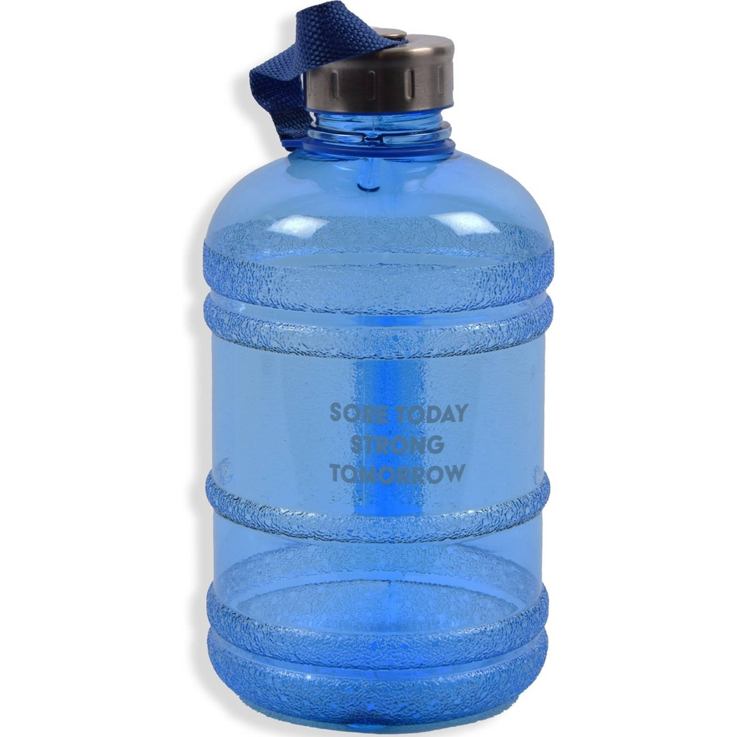 Sportdrankfles waterfles-watercan van tritan materiaal 1.9 Liter blauw