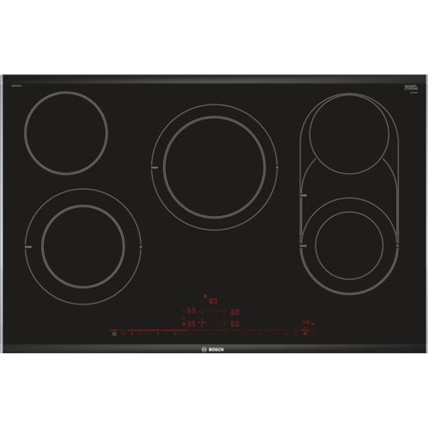 Bosch Serie | 8 PKM875DP1D Ingebouwd Keramisch Zwart, Roestvrijstaal kookplaat