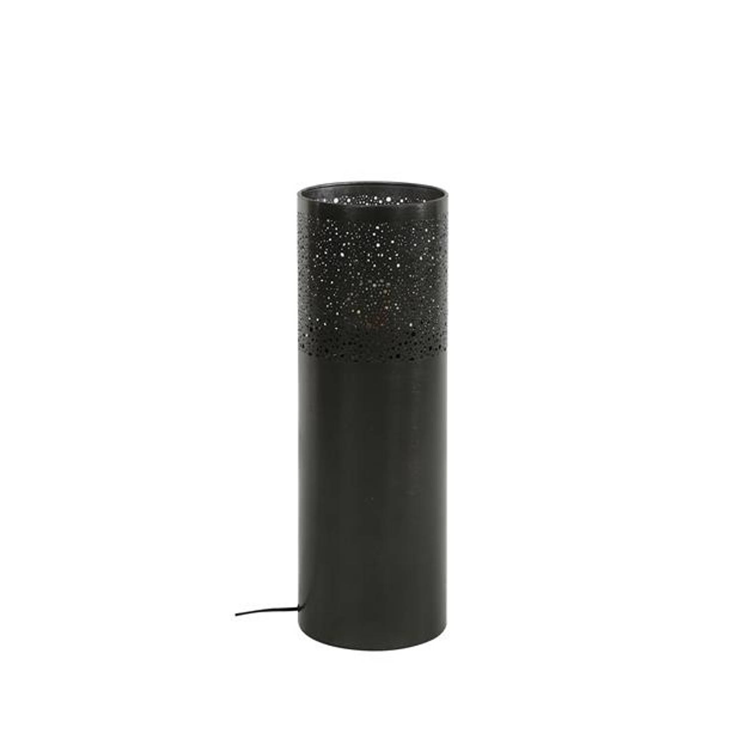Industriële vloerlamp Eleanor metaal 60 cm zwart