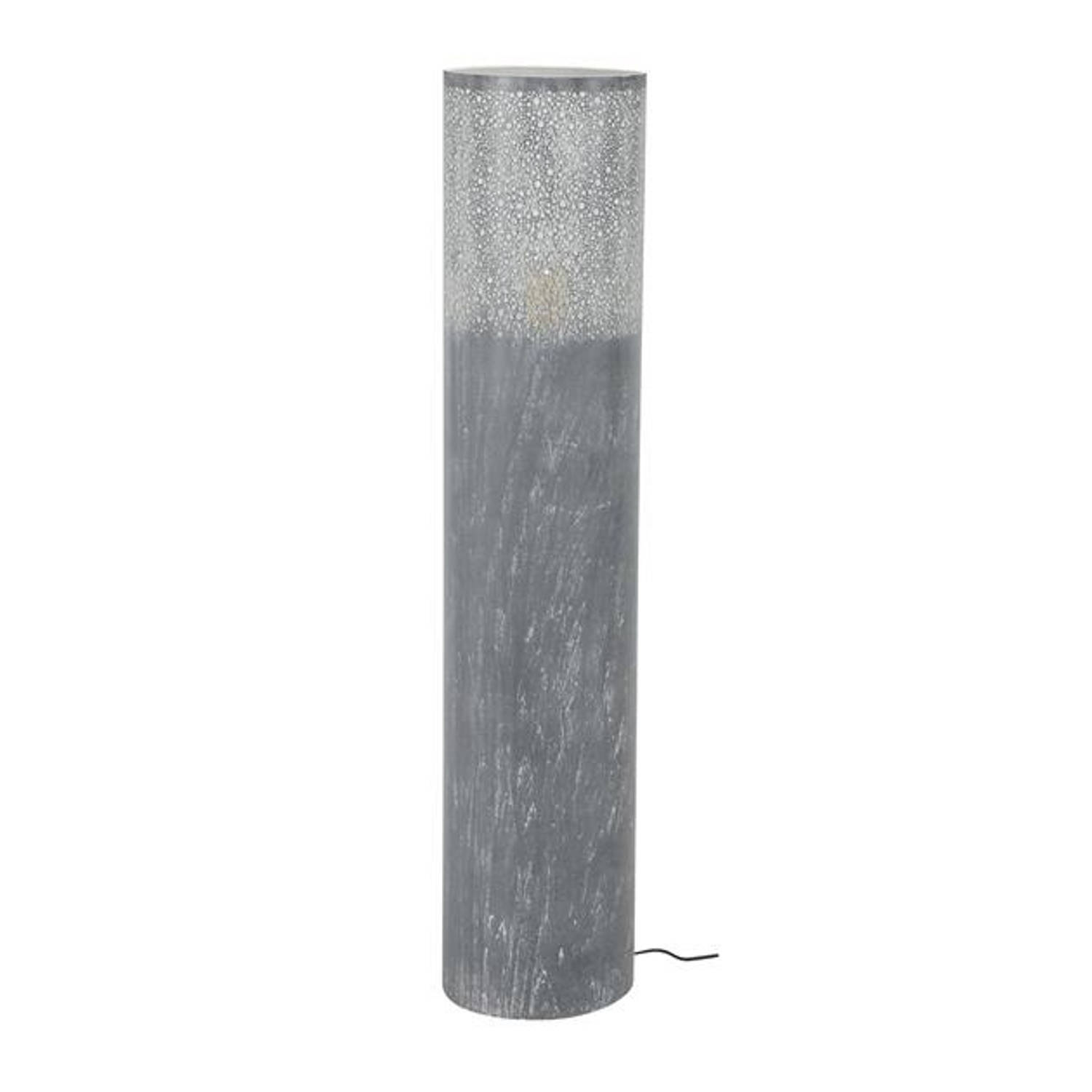 Industriële vloerlamp Eleanor metaal grijs 120 cm
