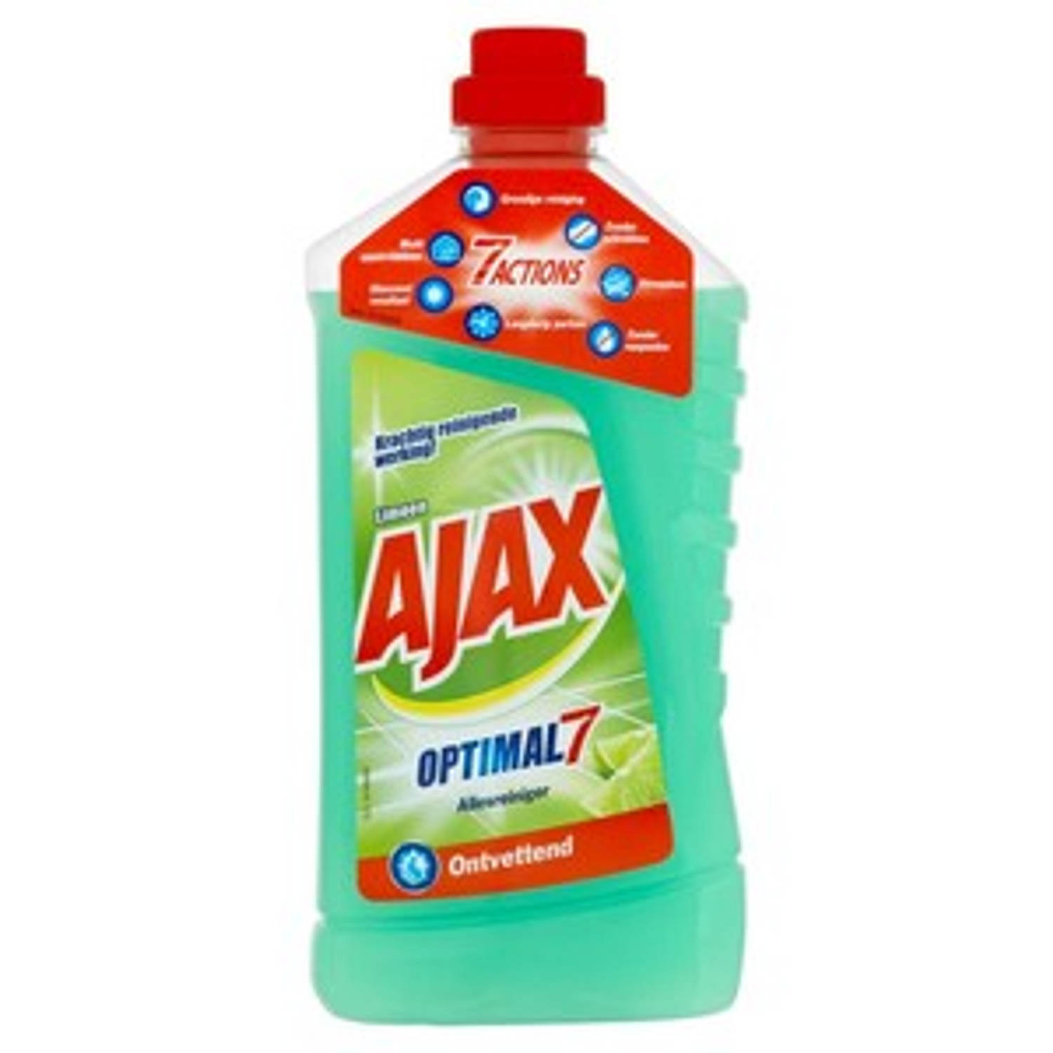 Ajax allesreiniger limoen optimal7 (8x 1 liter)