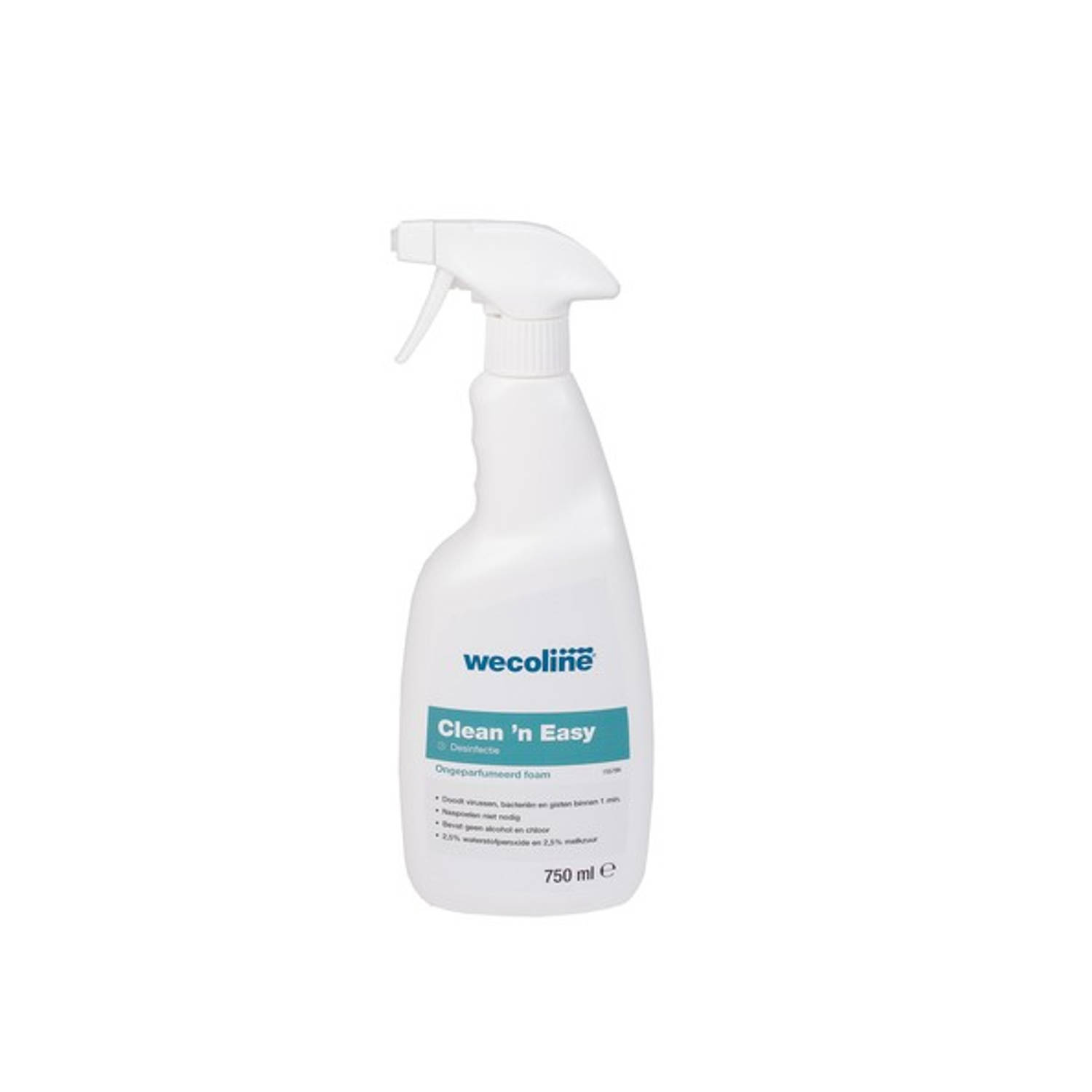 Wecoline clean &apos;n easy desinfectie foamspray (6x 750ml)