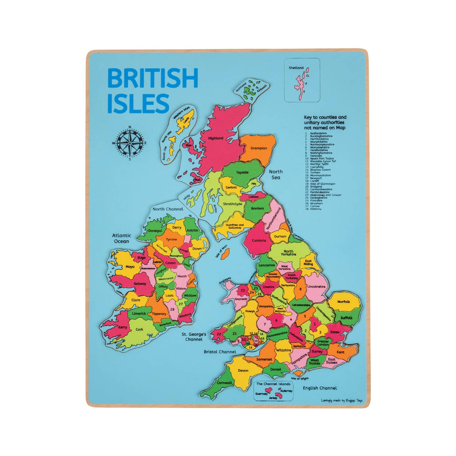 Bigjigs British Isles Inset Puzzle