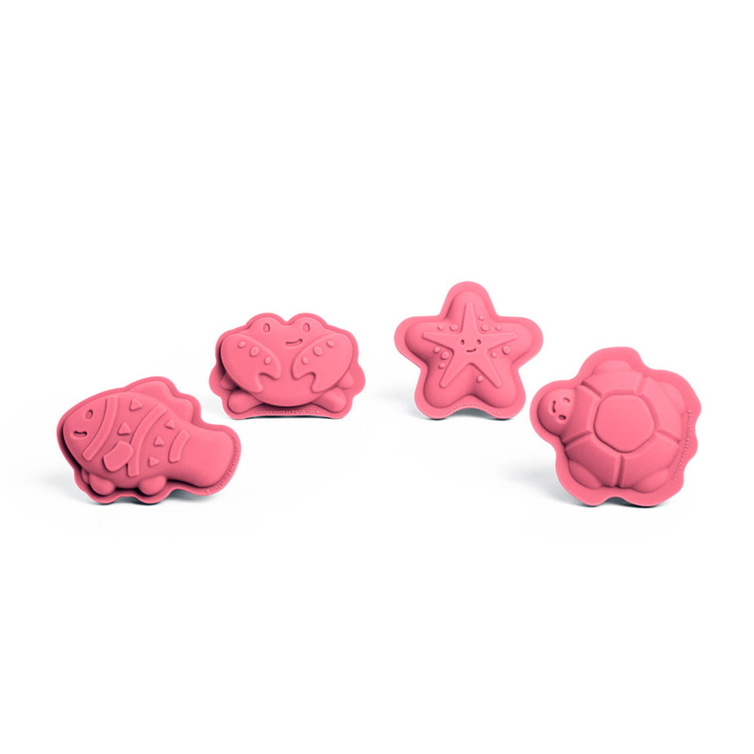 Bigjigs Coral Pink Character Sand Moulds