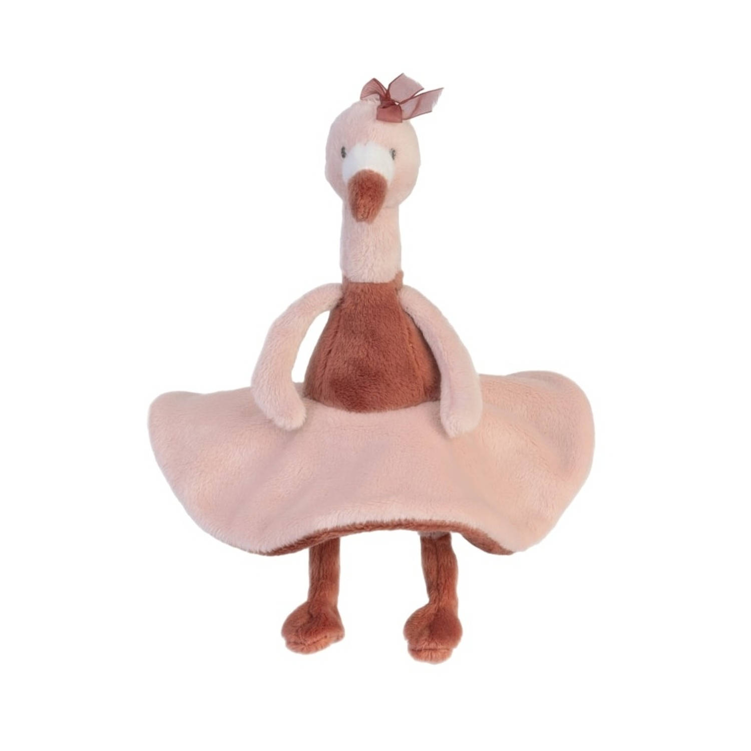 Happy Horse Flamingo Fiddle Knuffel 19cm - Oudroze - Baby knuffel