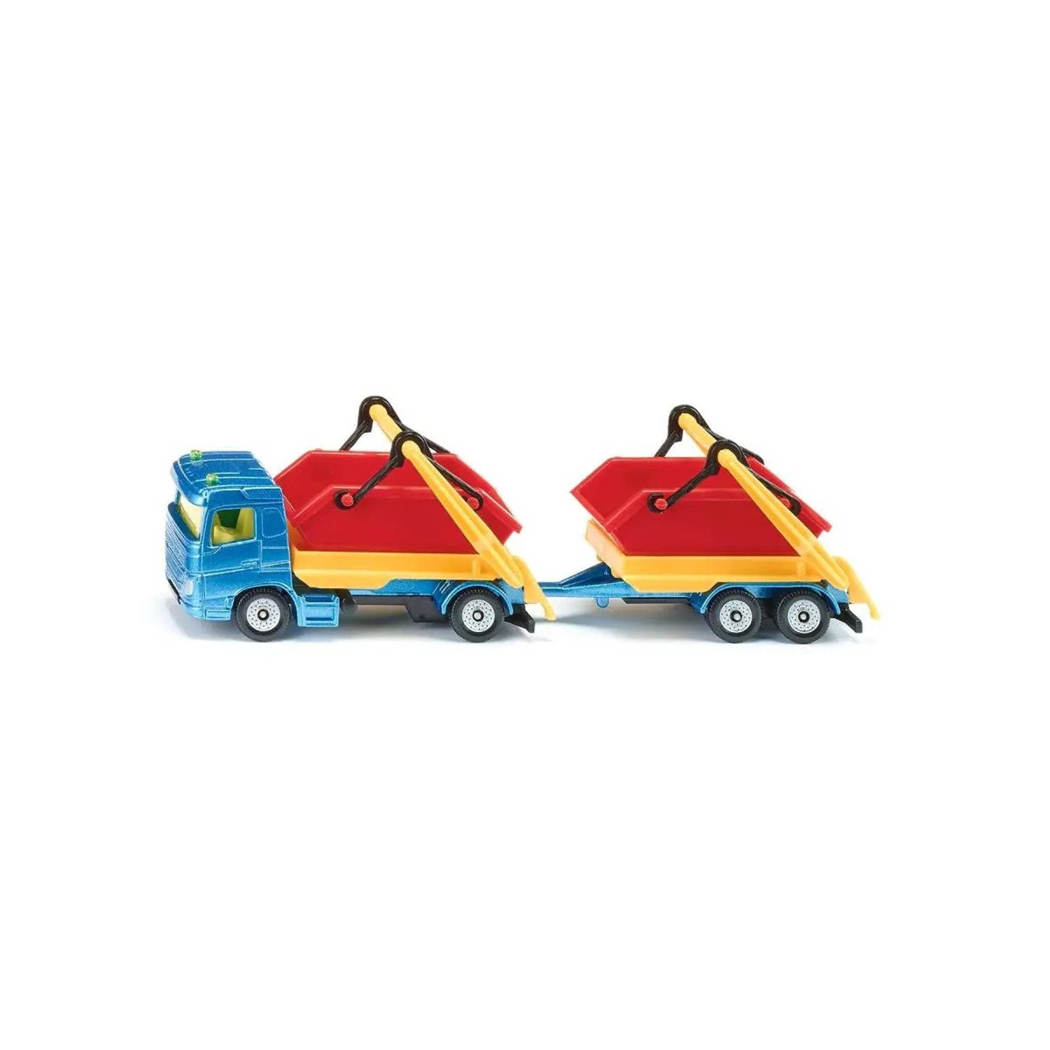 SIKU speelgoed vrachtwagen met trailer & containers 1695