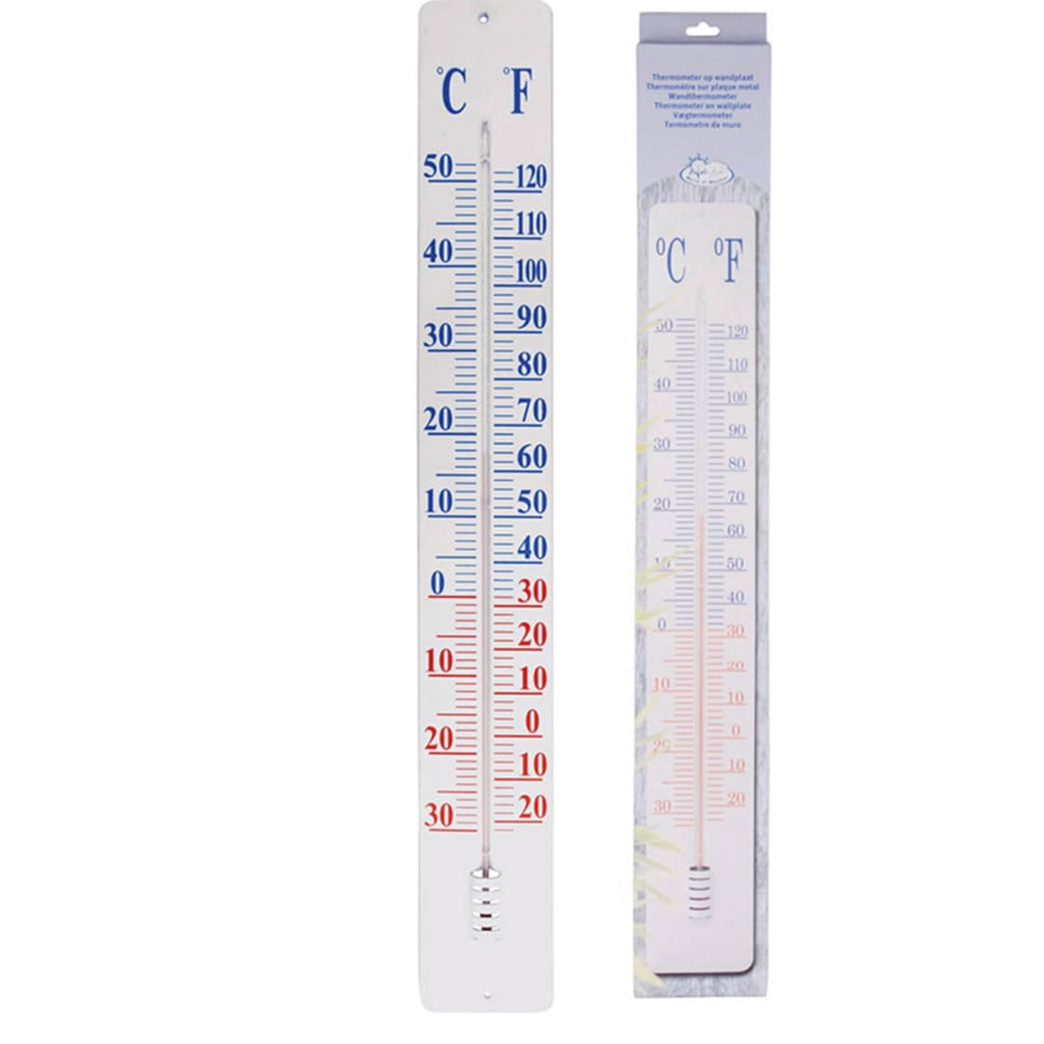 Thermometer Op Wandplaat 90 cm Esschert Design