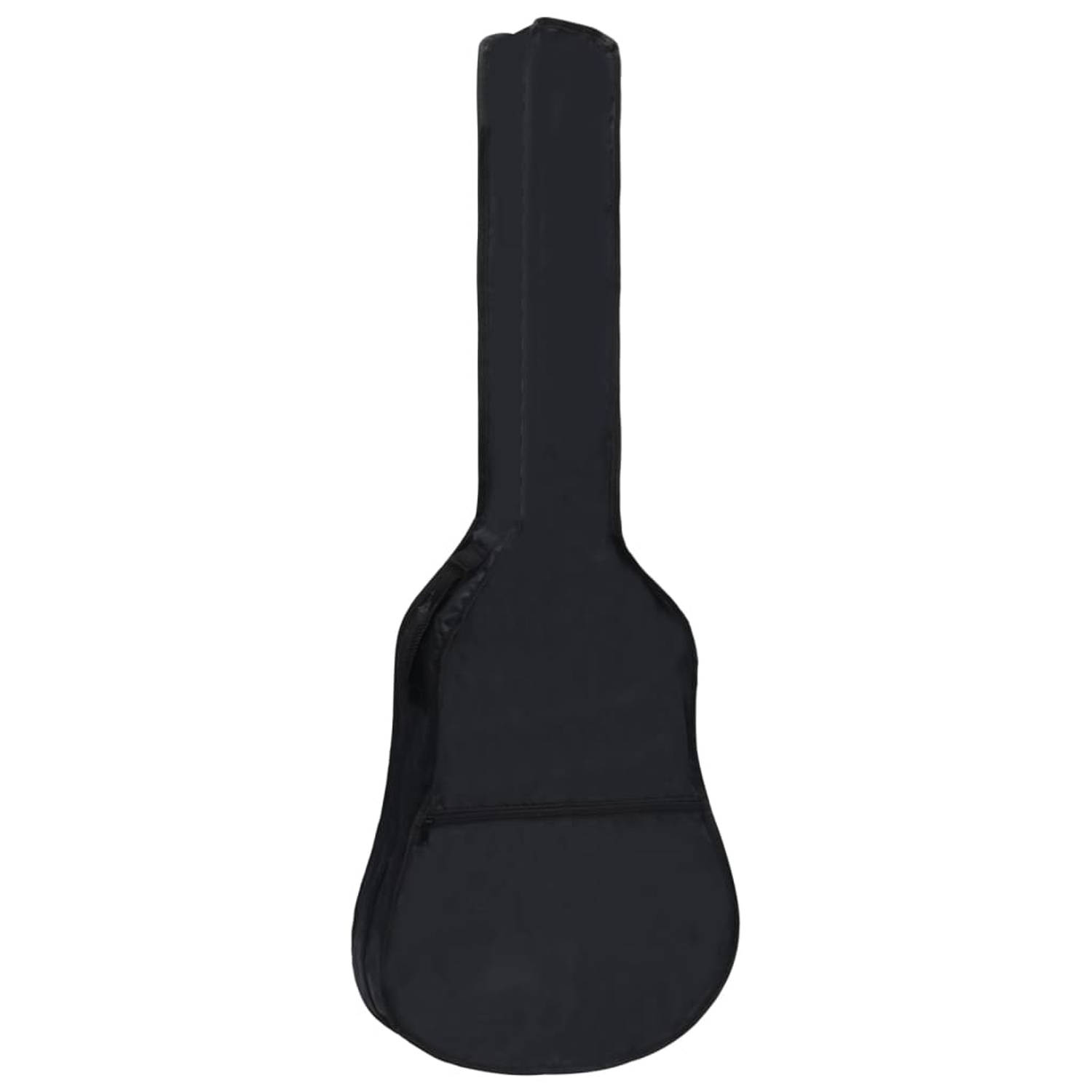 vidaXL Gitaartas voor 1-2 klassieke gitaar 95x36,5 cm stof zwart