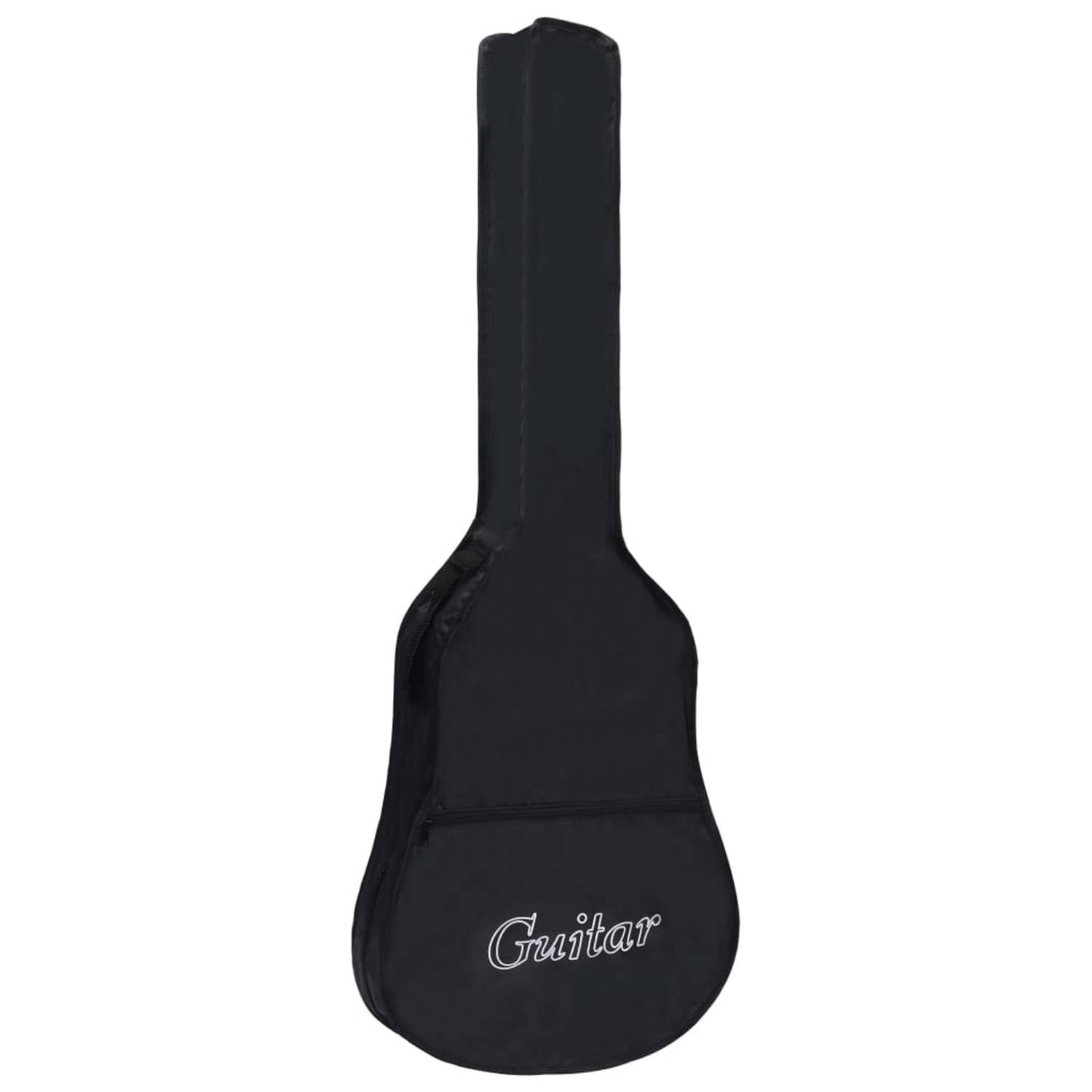 vidaXL Gitaartas voor 4-4 klassieke gitaar 102x36,5 cm stof zwart