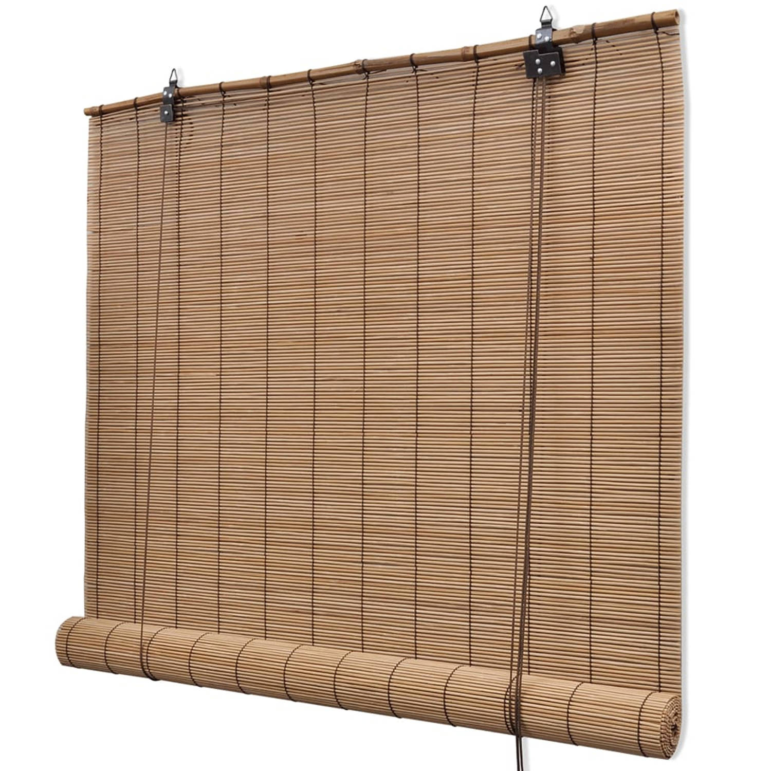 Rolgordijn Bamboe 150 x 220 cm (Bruin)