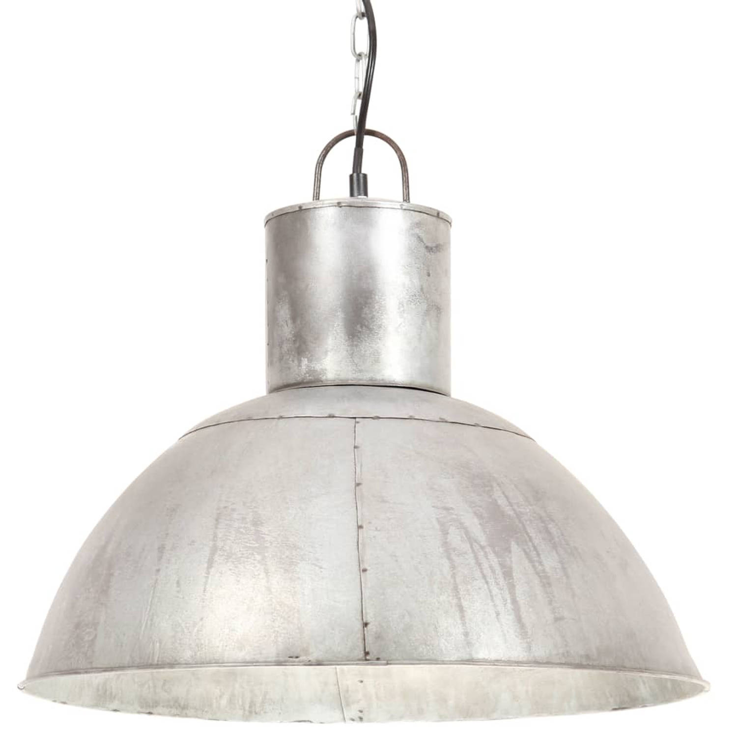 The Living Store Hanglamp Iron Silver - 48 x 41 cm - E27 fitting - 25W - Inclusief bevestigingsmateriaal