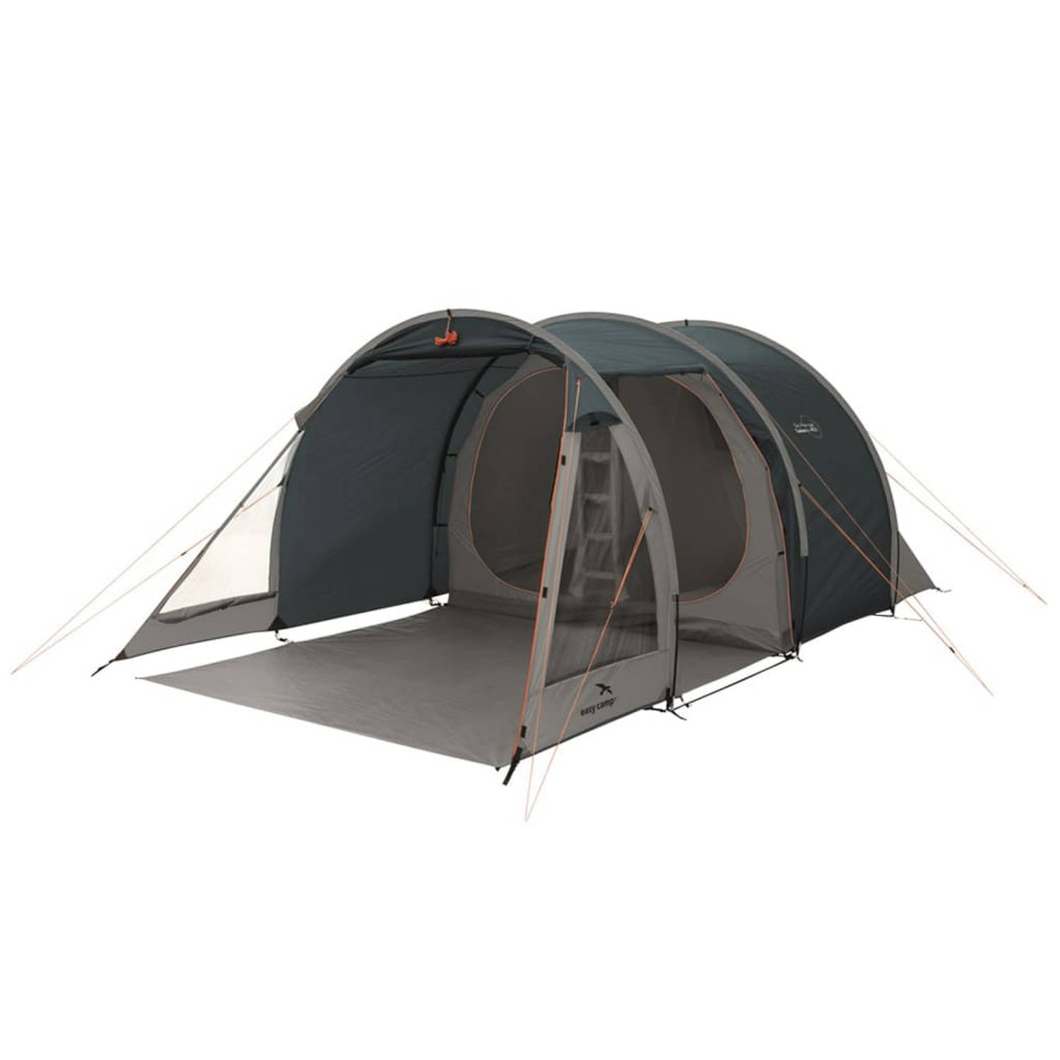 Easy Camp Tunneltent 4-persoons Galaxy 400 staalgrijs en blauw