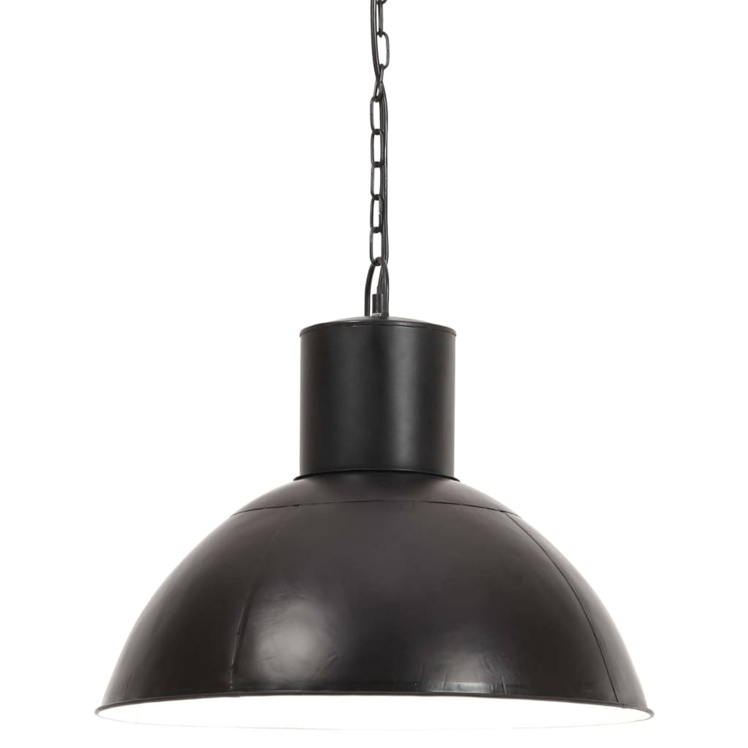 The Living Store Hanglamp - Industriële Stijl - IJzer - Zwart - 48x41 cm - E27 fitting