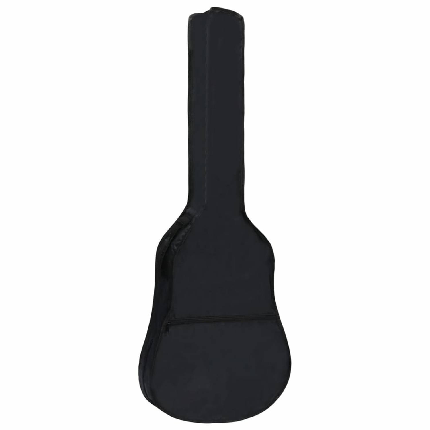 vidaXL Gitaartas voor 3-4 klassieke gitaar 99,5x36,5 cm stof zwart