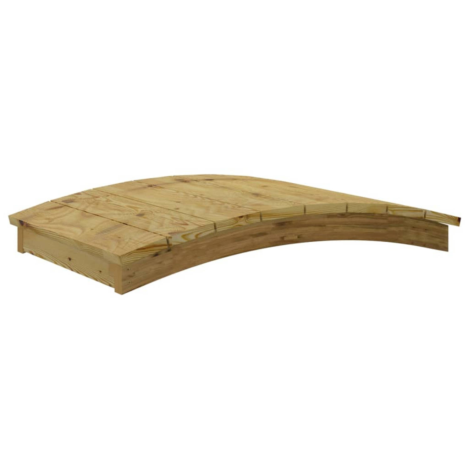 vidaXL Tuinbrug 110x74 cm geimpregneerd massief grenenhout