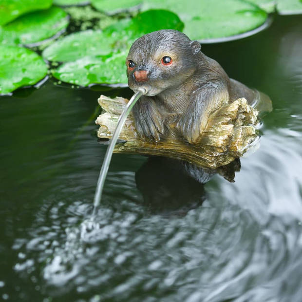 Ubbink - Drijvende spuitfiguur Otter op boomstam
