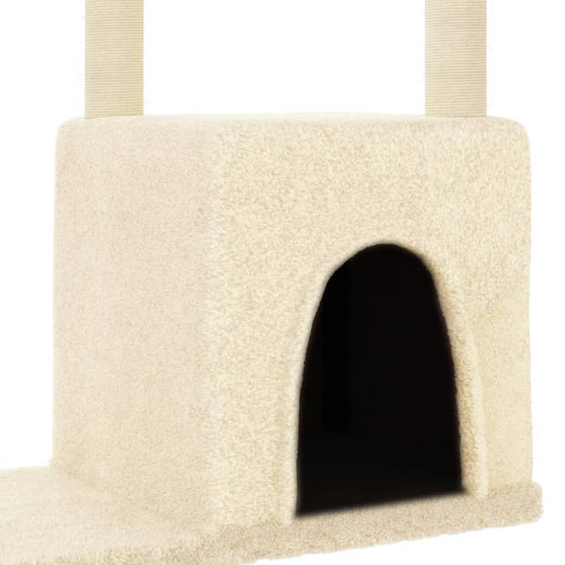 vidaXL Kattenmeubel met sisal krabpalen 97,5 cm crèmekleurig