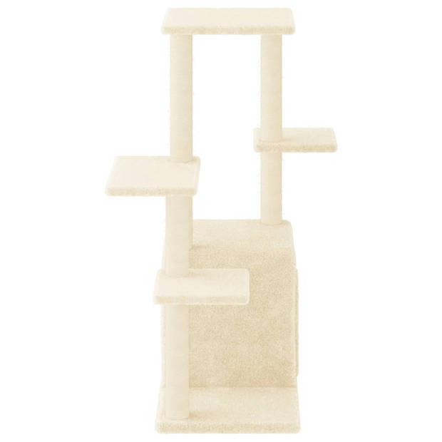 vidaXL Kattenmeubel met sisal krabpalen 97,5 cm crèmekleurig