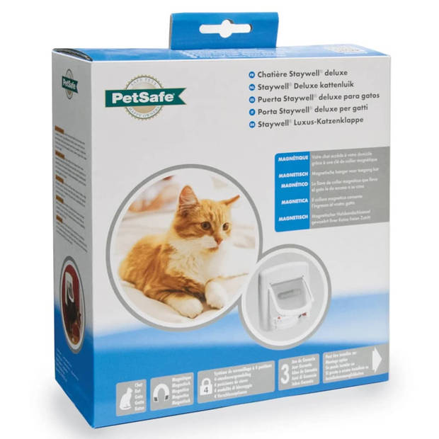 Petsafe kattenluik tot 7 kg magnetisch slot wit 400