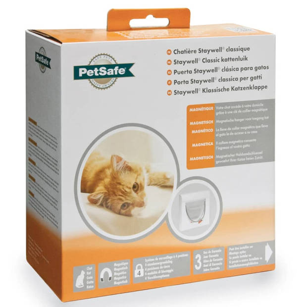 PetSafe Magnetisch kattenluik op 4 standen Classic 932 wit 5032