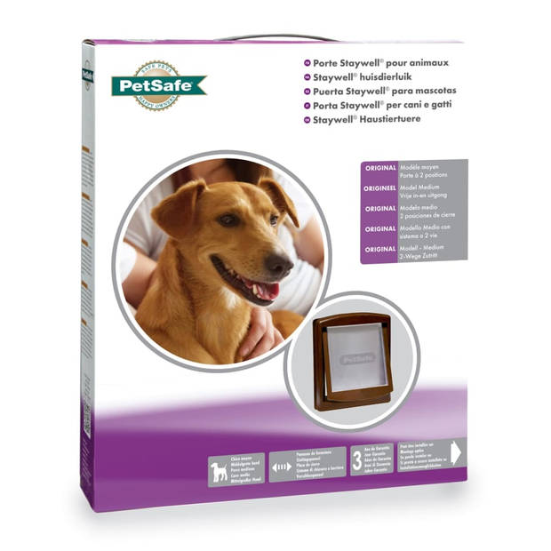 PetSafe Huisdierenluik 2 standen 755 Medium bruin 26,7x22,8 cm 5021