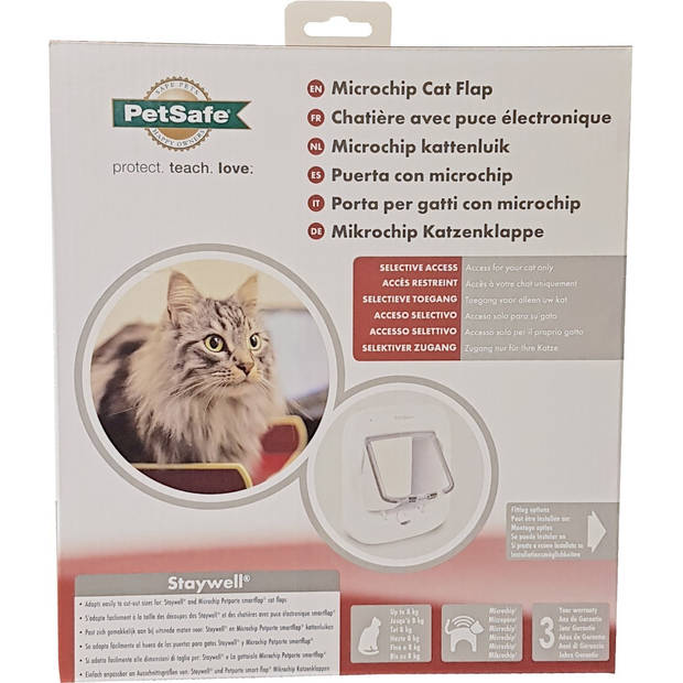 Gebr. de Boon - PetSafe microchip kattendeur wit PPA19-16145