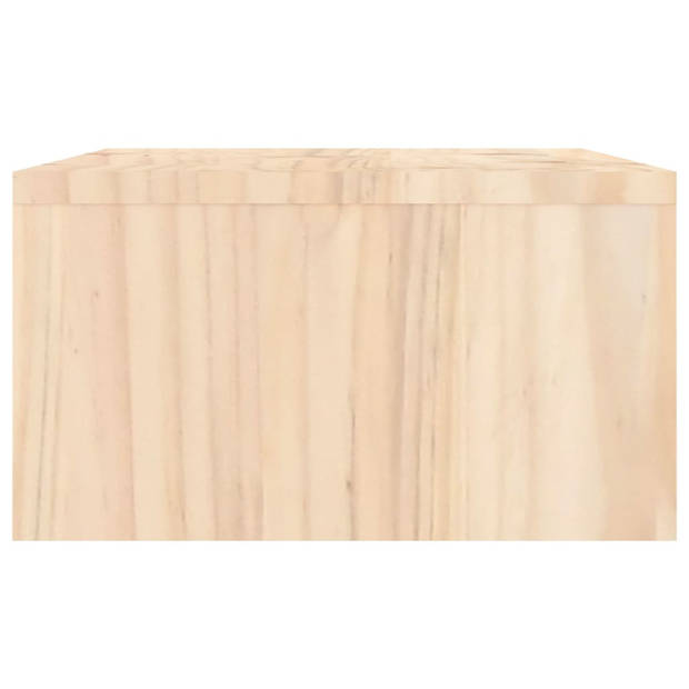 vidaXL Monitorstandaard 100x27x15 cm massief grenenhout