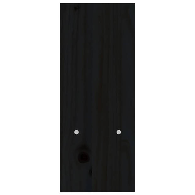 vidaXL Monitorstandaard (39-72)x17x43 cm massief grenenhout zwart