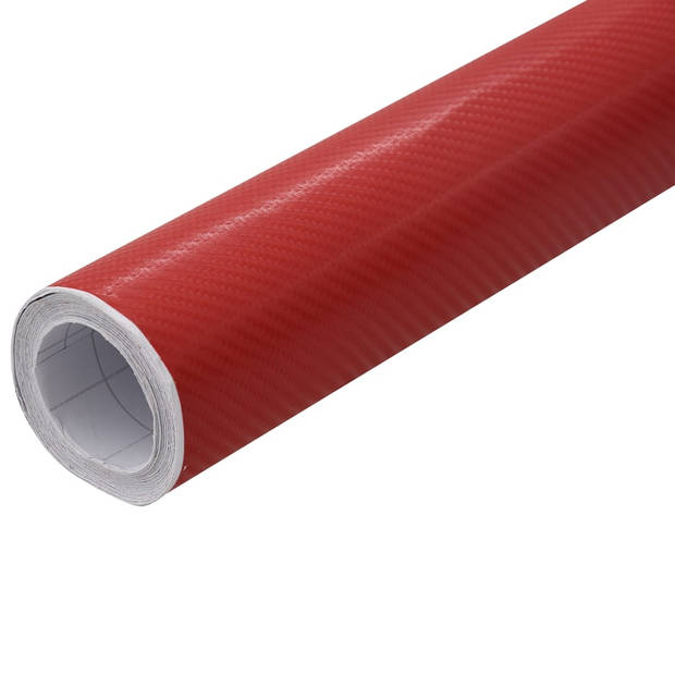 vidaXL 2 st Autofolie 4D 100x150 cm + 50x150 cm rood