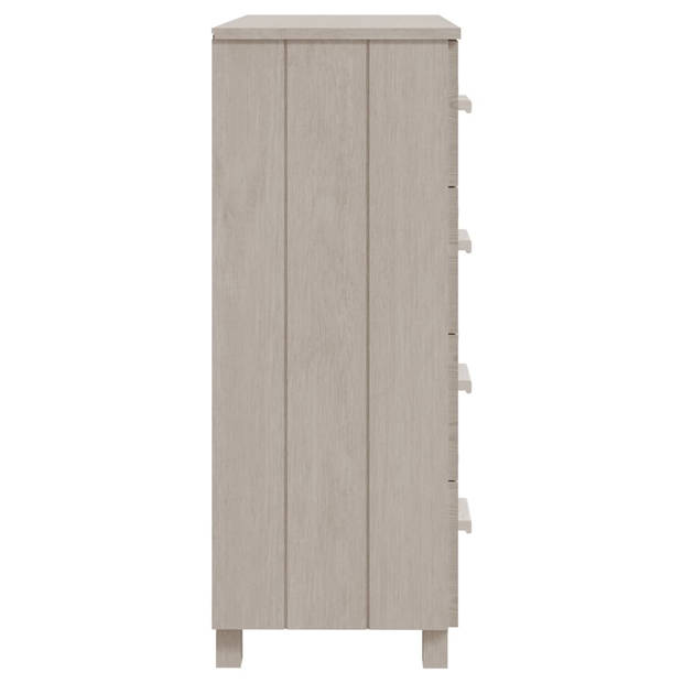 vidaXL Dressoir HAMAR 79x40x103,5 cm massief grenenhout wit