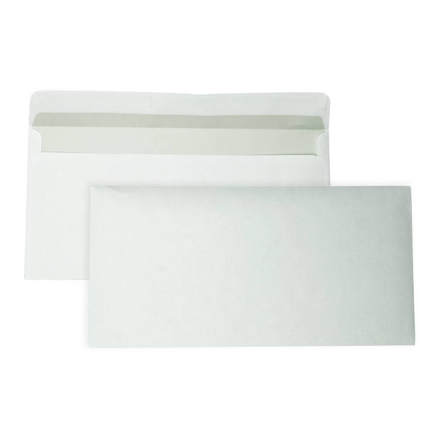 DULA - EA5/6 Enveloppen - 110 x 220 mm - 500 Stuks - Zelfklevend met plakstrip - 80 gram