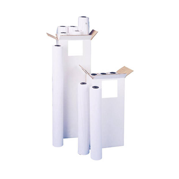 DULA - Plotterpapier - inkjetpapier - 914mm x 50m - 90 gram - 1 rol - A0 oversize papier - 36 inch