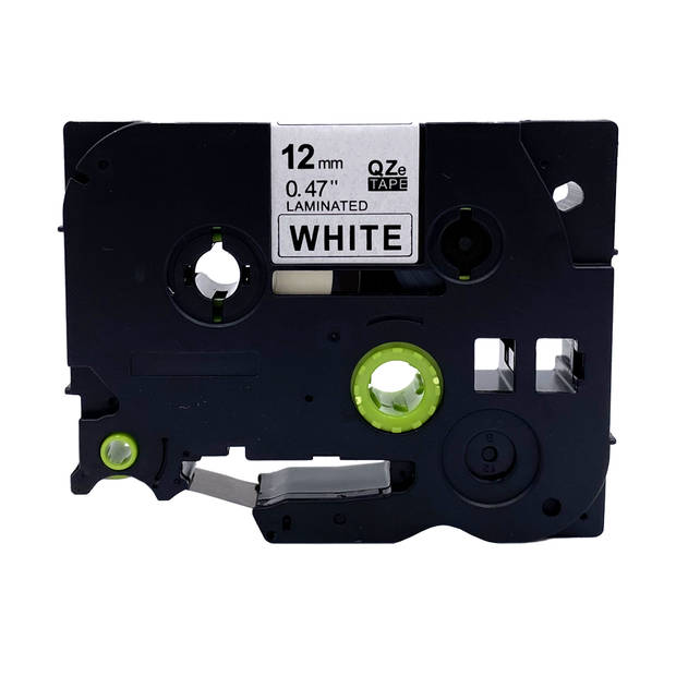 DULA Brother Compatible label tape- Tze-231 - 1 cassette - Brother P-Touch - Zwart op wit - 12mm x 8m